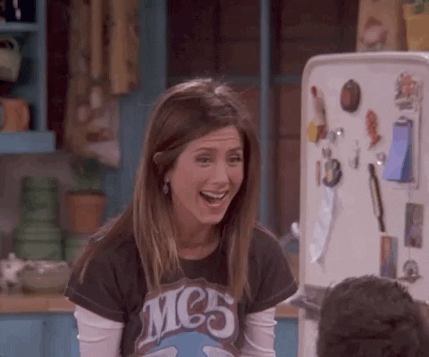 Excited Jennifer Aniston GIF by Friends - Find & Share on GI