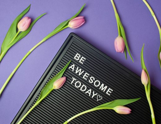Se motiver : affiche be awesome today